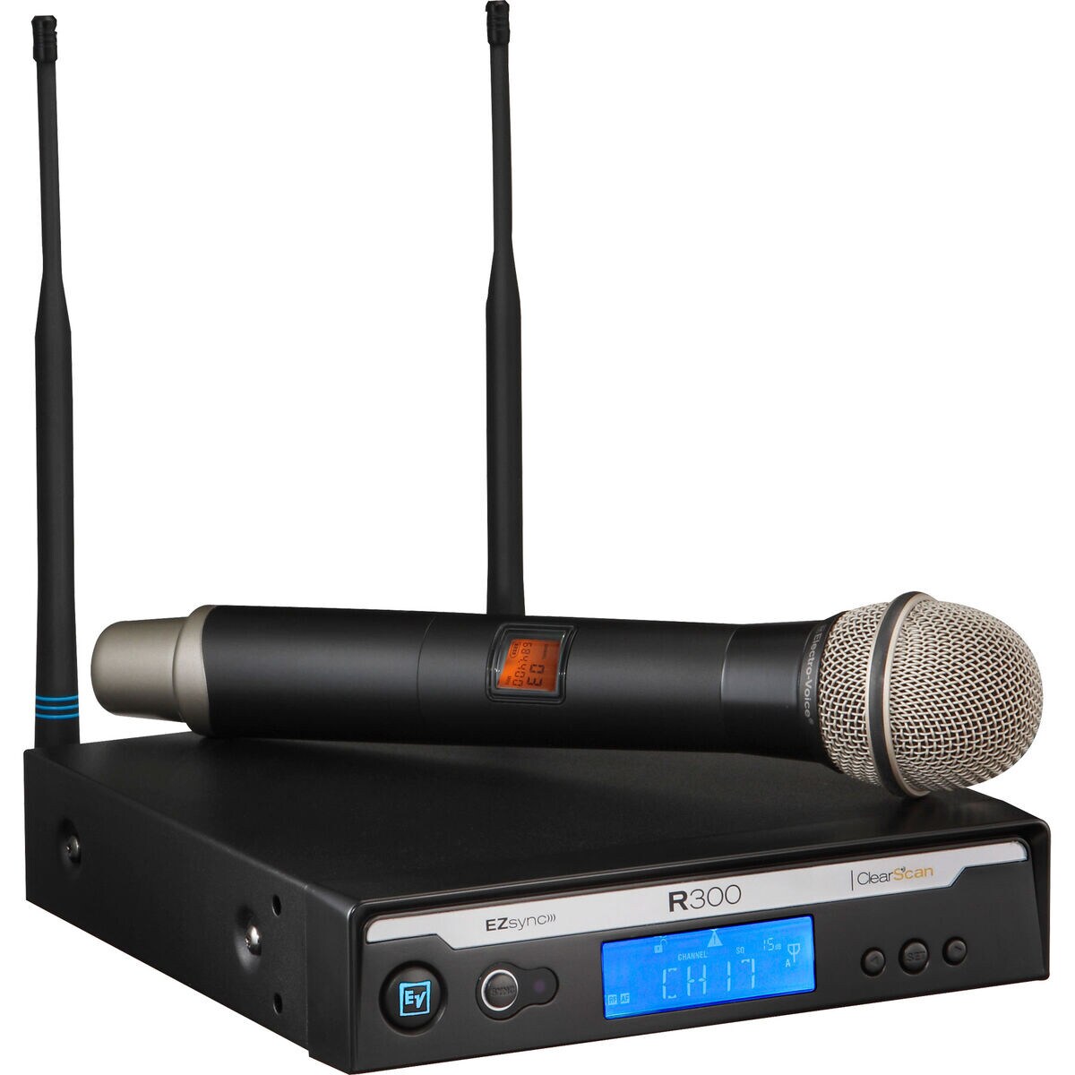 ElectroVoice R300HDA Handheld Wireless Microphone System with Case